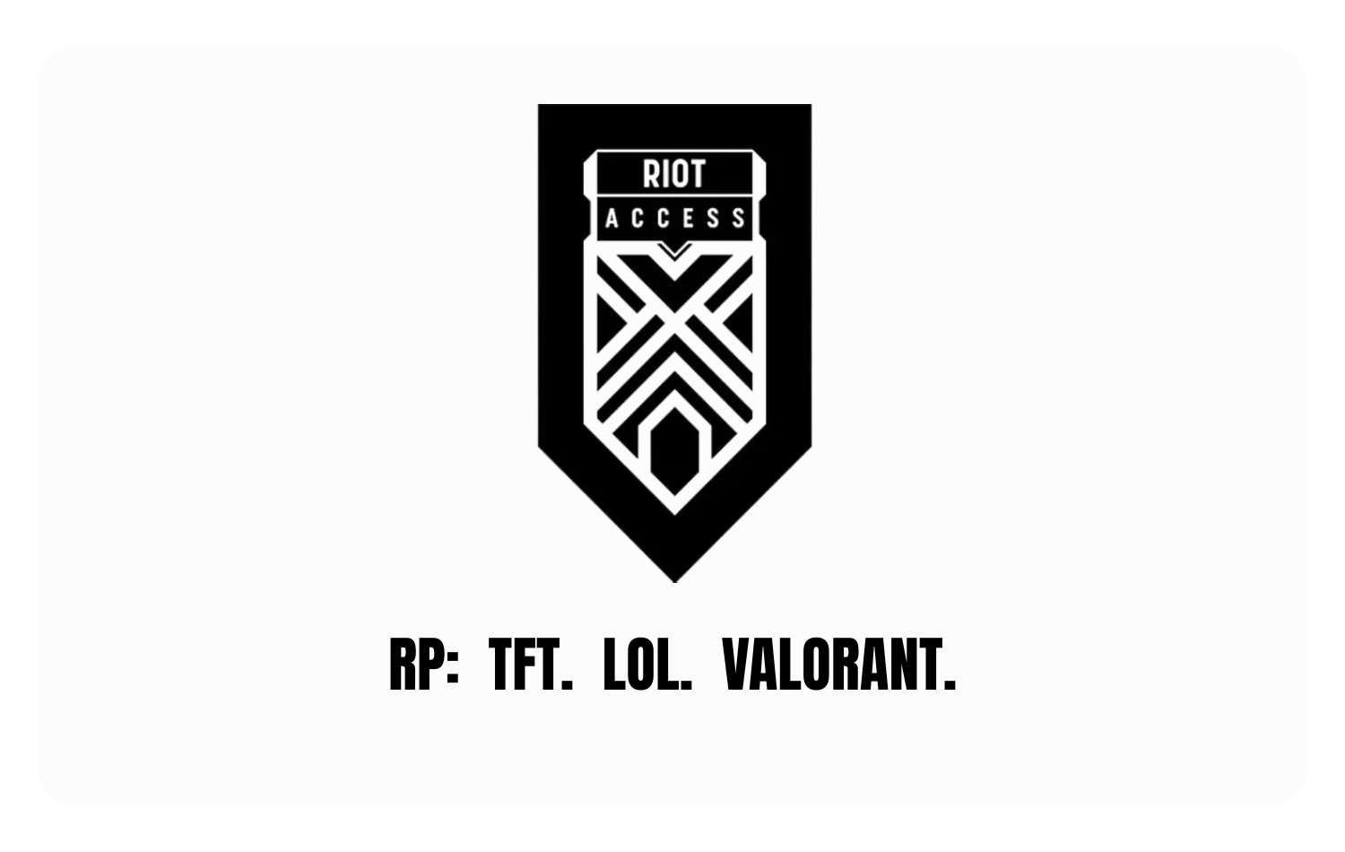 Riot Access (RP Gift Card)